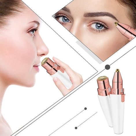 Épilateur 2 en 1, épilateur à sourcils, rasoir électrique pour femmes, épilateur visage, femmes-AquaForge