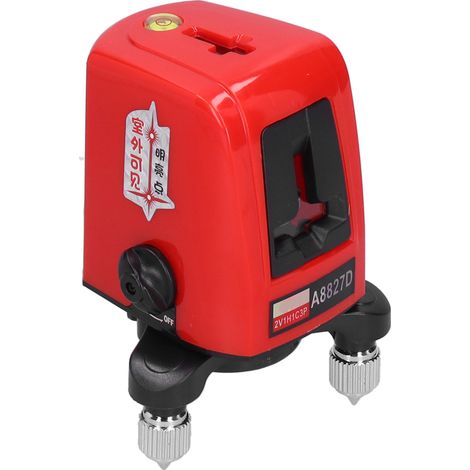A8827D Télémètre laser portable 360° 2 lignes 1 point, outil de nivellement pour l'architecture et le bâtiment (1/5)
