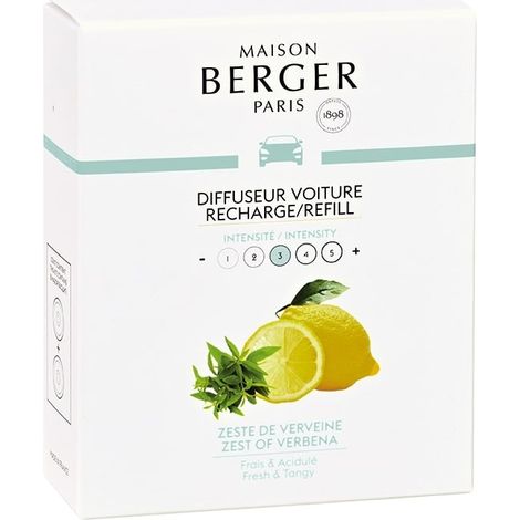 Berger - Recharges pour diffuseur de voiture Verveine