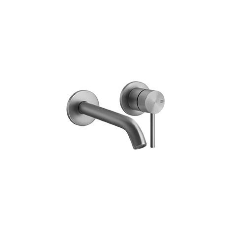 GESSI Fertigmontageset 316 Flessa für WT-Wand-EHM Ausladung:154mm Edelstahl matt gebürstet