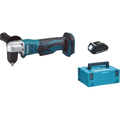 Makita DDA351Y1J 18V Li-Ion batería Taladro / destornillador angular cuerpo + (1x batería 1.5Ah) en maletín Mbox