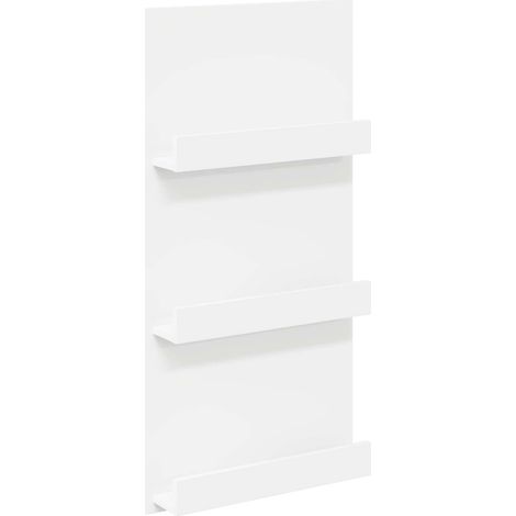 vidaXL Magazine Rack with Shelf White 51 x 11 x 102 cm Engineered Wood