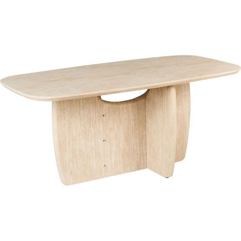 Esstisch TRAVERS Travertinoptik 180 cm 90 cm