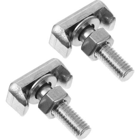 2 Pièces Borne de Batterie de Voiture, Batterie T Boulons en Acier Inoxydable Accessoires de Remplacement T-Bolts Pièces de Rechange de Réparation de Batterie de Voiture