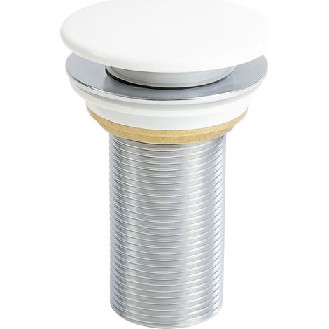 Tapón de lavabo Click-Clack, blanco brillante - Aquaterris (1/3)