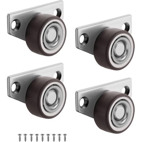 Roulettes Roulette Meubles, Roulettes pour Meubles, Pivotante Roulettes Meubles, 4 Pièces Universelles Roulettes Fixes pour Meubles Amovibles Roulettes Pivotantes, Petites Rotatives (1/4)