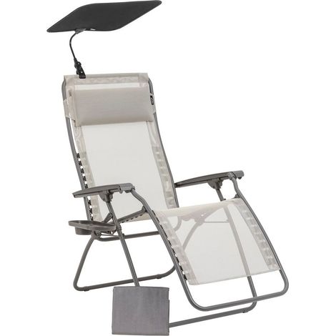 Set Relaxsessel und Zubehör - Zen Edition - Batyline® Iso - Beige Seigle - Lafuma Mobilier (1/5)
