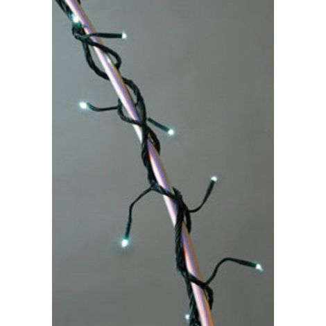 Guirlande lumineuse de Noël 192 LED blanc pur 16 m câble vert (1/2)