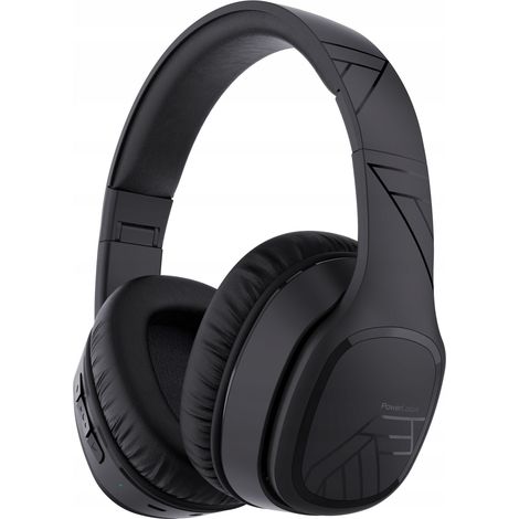 PowerLocus P7 Schwarze Over-Ear-Bluetooth-Kopfhörer, AUX-Anschluss, Bluetooth-Mikrofon, 50 Stunden Akkulaufzeit (1/5)