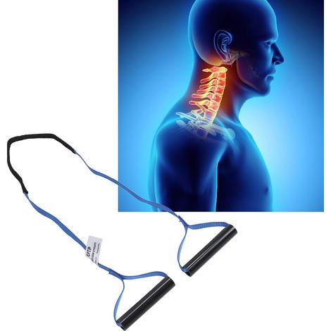 Sangle de traction cervicale et lombaire, mobilisation articulaire dynamique, étirement de la colonne vertébrale, ceinture de récupération pour dos et cou. (1/4)