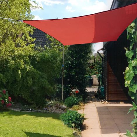 Terracotta Sun Shade Sail Garden Patio Sunscreen Awning Canopy 98% UV Block Outdoor Square 5x5m (1/5)