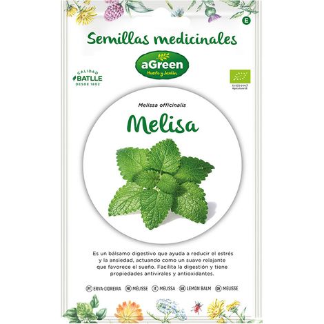 Sobre con semillas de melisa "medicinal" eco 857007BOLSH Agreen