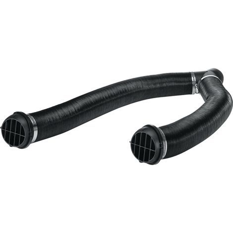 1Ensemble Conduit D'air En Plastique Noir Pour Chauffage Durable Ac (1/2)