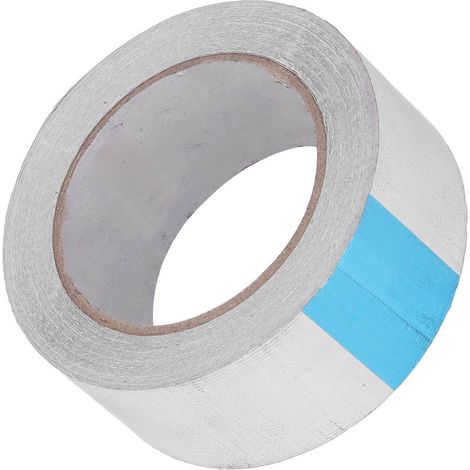 Aluminiumfolienband, hitzebeständig, silberfarben, zum Reparieren und Isolieren von Lüftungskanälen, 20 Meter lang, 50 mm breit (1/5)