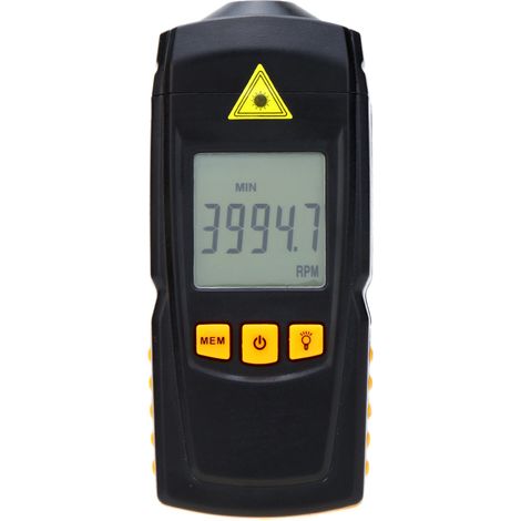 Tachymètre laser numérique sans contact GM8905 compteur de rotation mesure étendue 2.5-99999RPM écran LCD