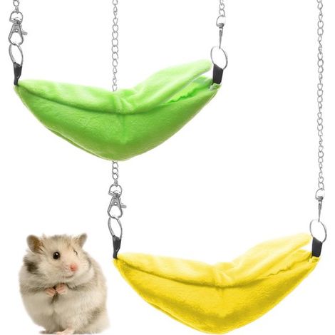 Cuccia per criceti a forma di banana - 20 x 6,5 cm - Confezione da 2 (1/5)