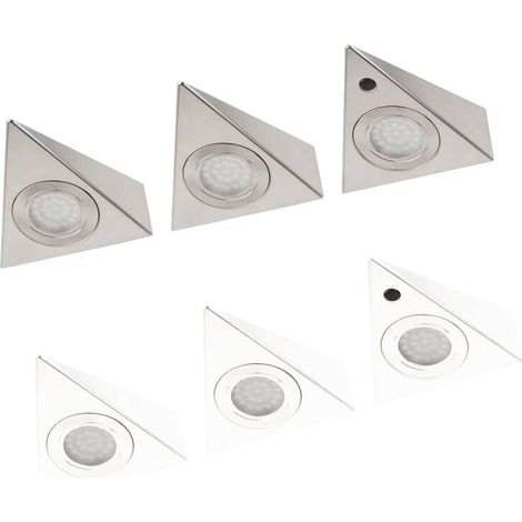Müller-Licht Trios LED-Unterbauleuchte mit Bewegungsmelder  LED LED fest eingebaut 8 W  Warmweiß Sil