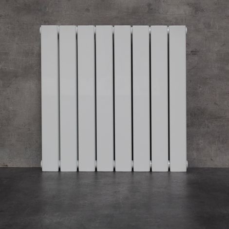 WITEN&NOCK Design Heizkörper Flachheizkörper mit Seitenanschluss Paneelheizkörper, Nabenabstand 550 mm, weiß, 60x60 cm, einlagig
