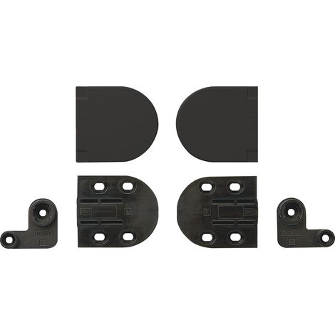 LAMP® Deckelscharnier HG-JHM16-34 klein Aluminium/Kunststoff schwarz (1/5)