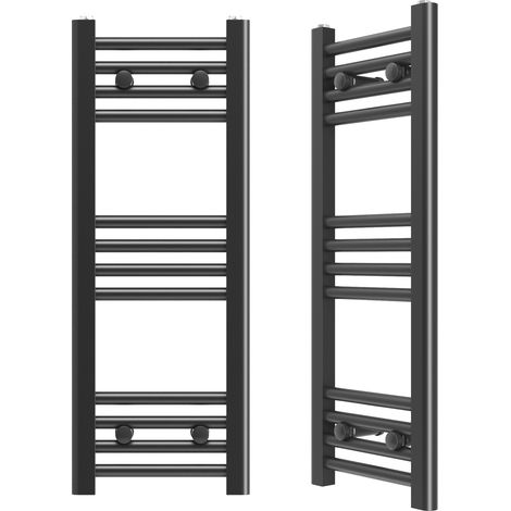 Chauffe salle de bain noir radiateur 30x80 cm calorifere moderne breno 85035999 (1/5)