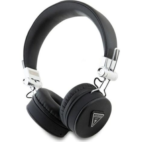 Auriculares Bluetooth supraaurales Guess ENC GUBH70PGTSPSK, color negro, con acabado granulado y forma redonda clásica. (1/3)
