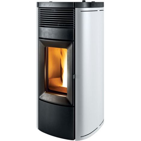 Stufa a Pellet Idro MCZ MUSA Hydromatic 24kW  M1 Rivestimento Metallo Bianco