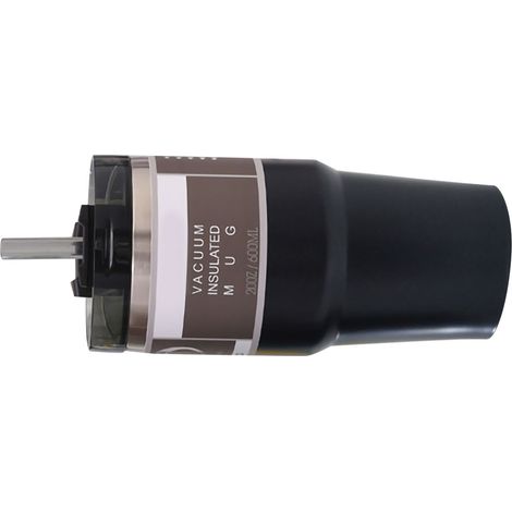 Mug isotherme de voiture avec couvercle et paille, en acier inoxydable noir, 600 ml, idéal pour la maison et les voyages. (1/5)