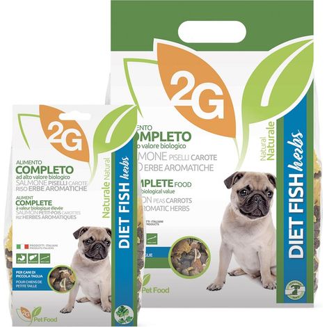 DIET FISH HERBS 350 g: DIET FISH HERBS alimento completo per cani ricche di Omega 3 per supportare il sistema immunitario