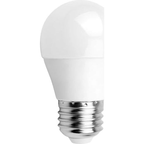 Glowster Bombilla LED G45 E27 6W, 400 lumens, 3000K, base E27, ahorro energético, ideal para iluminación general y decoración de espacios.