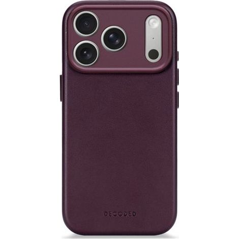 Decoded Leather Backcover iPhone 17 Pro Dark Ruby (1/5)