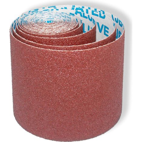 Rouleau de papier abrasif - Sandpaper Roll - 93 x 3000mm - Grit AA 120 pour le ponçage des murs, du bois dur, du bois tendre, de la peinture et des tuyaux en métal (1/5)