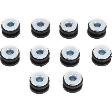Kit joint caoutchouc moto, accessoires remplacement carénage, 20 pièces, protège-coques, amortisseurs vibrations, noir, universel, réparation fairing, kit caoutchouc motocyclette (1/5)