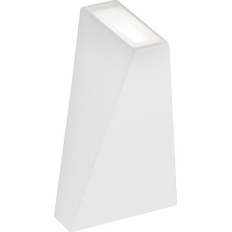 Merano Birmingham Applique Extérieure Up Down Sandy Blanc Aluminium, Verre LED 6W 397Lm 3000K IP54