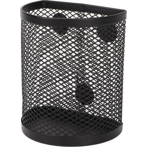 Porte-crayons magnétique demi-cercle en métal robuste, organisateur magnétique polyvalent pour casier, idéal pour la maison, le bureau ou la salle de classe. (1/5)