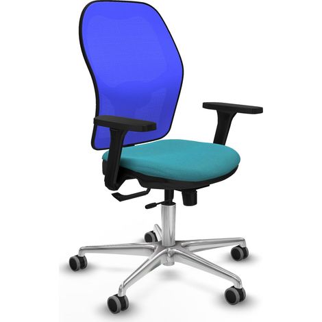 Chaise de bureau piqueras y crespo Jorquera turquoise ergonomique (1/2)