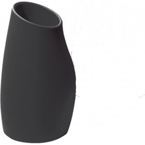 Vaso "Madame" struttura in polietilene per esterno -Nero / 60 cm (1/4)