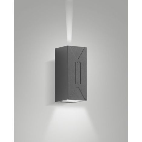 Luminaire extérieur LED Fabas Luce Luly Dark Grey aluminium gris L 7,2 cm 6 W 3000 K IP65 500 lm réf. 6561-22-094 (1/3)