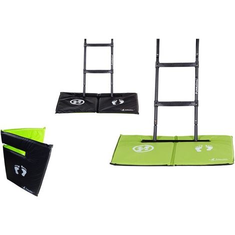 Tapis de sol universel pour trampoline - Réversible noir ou vert (1/4)