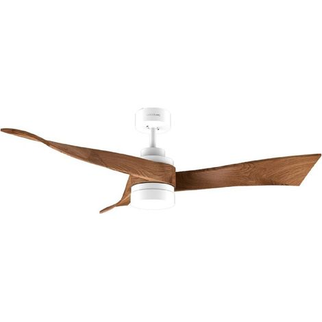 Cecotec Ventilador de Techo con Luz EnergySilence Aero 5280 DarkWood. 40W, Diámetro 52", Motor DC, Mando a distancia (1/2)