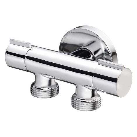 Rubinetto minimale doppio compatto  1/2 x 3/4 X 3/4DEBOR