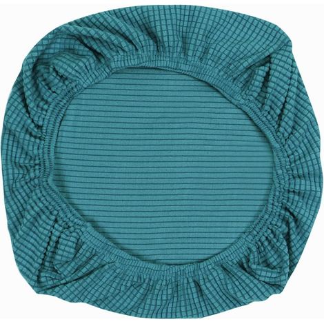Housse de chaise extensible pour chaises de bureau, chaises pivotantes, housse de chaise (bleu bijou 50-65 cm × 50-63 cm) (1/5)
