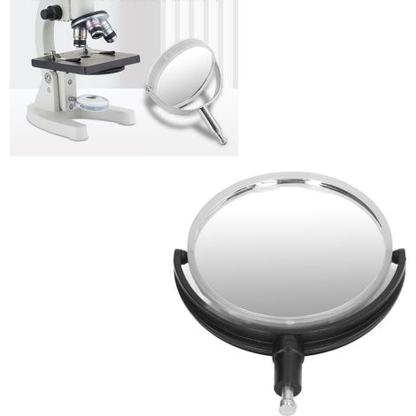 Miroir pour microscope biologique série XSP-00, miroir pour microscope biologique, condenseur, accessoires pour microscope optique, support en plastique, miroir (1/5)