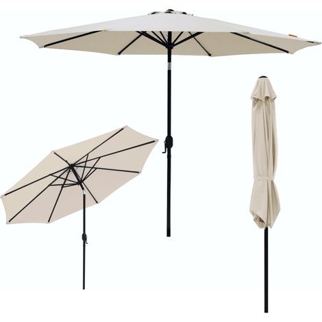 Parasol droit rond inclinable Juanito Ø300 cm