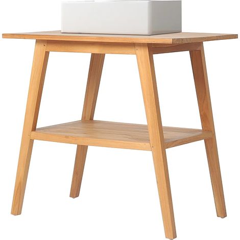Mobile bagno con lavabo semplice 80 cm in Teak - BOBOTSARI (1/5)