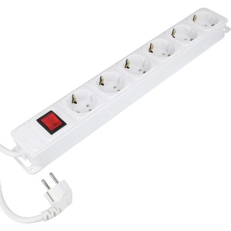 UNOversal PLUS bloc multiprise 6 prises interrupteur