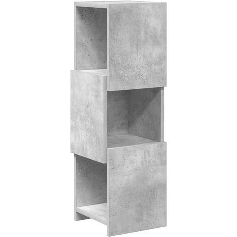 Maison Exclusive - Mobile angolare Grigio cemento 25,5x25x80cm Legno multistrato