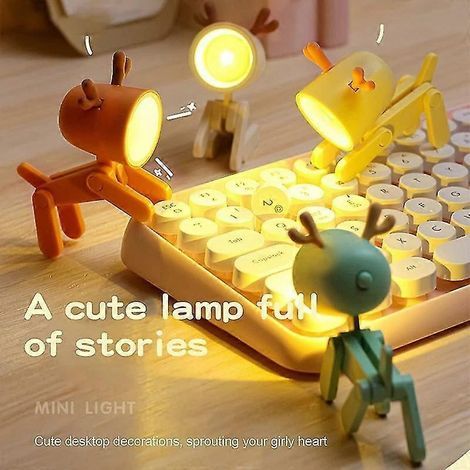 Mini lampe de bureau, lampe de bureau, lampe, support pour téléphone portable, veilleuse, lampe mignonne pour enfants, lampe de bureau pour chambre, cadeaux pour enfants, lampe de bureau, lumière (1/5)