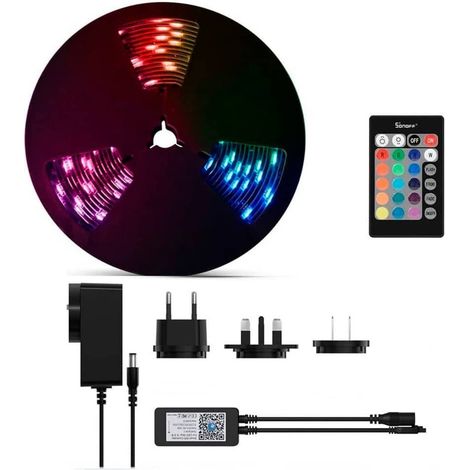 Tira de LED RGB 5mtrs inteligente Sonoff L2   controlador Wifi (1/5)