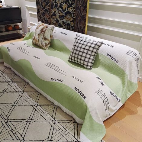 Années vertes 180X130 Coussin de canapé monobloc, housse de canapé intégrale anti-griffures de chat, adaptée à toutes les saisons, serviette/housse de canapé (1/4)