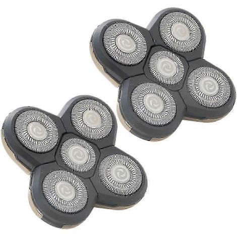 Lot de 2 lames de rechange pour rasoir électrique, tête de tondeuse pour homme compatible avec les modèles Remington Pro XR1600, XR7000, XR7100, XR7200, RX5 et RX7. (1/4)